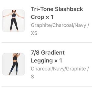 Outdoor Voices Matching Set (XS top and S leggings)